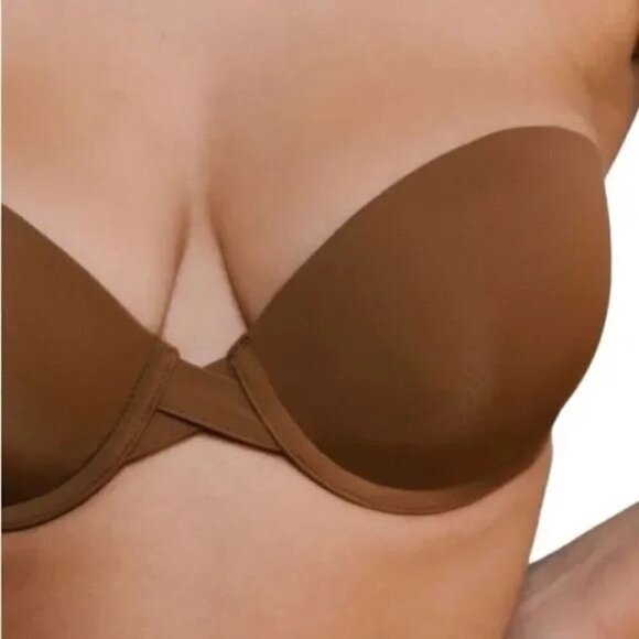 The Flex Harper Wilde Everyday Strapless Under Wire Bra Brown Size 34C - Picture 2 of 4